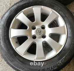 Genuine OEM Audi Vauxhall Astra Mk4 15 4x100 alloy wheels + tyres