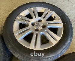 Genuine OEM Vauxhall 16 4x100 Alloy Wheels + Tyres Meriva Astra MK4