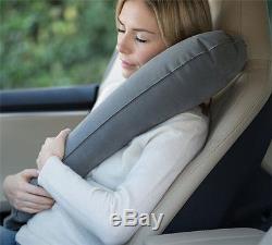 Grey Travel Pillow Neck Pillow Adjustable Travel Accessories for Airplanes Car