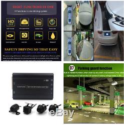 HD 3D 360 Surround View Overlook DVR System Driving Recorder Connecter 4 Camera