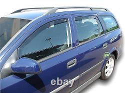 HEKO TINTED WIND DEFLECTORS for VAUXHALL ASTRA G mk4 ESTATE 98-03 4pc
