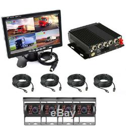 H. 264 Car DVR AHD SD 4G Wireless GPS Realtime Video Recorder Box 7 HD Monitor