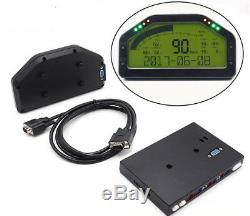 LCD 0 9000rpm Tacho Car Dashboard Rally Gauge Multi-function Sensor Alarm LED