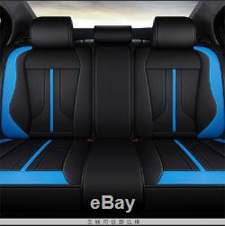 Luxury Microfiber Leather Breathable 6D Surround Car 5-Seats Seat Cover Cushions
