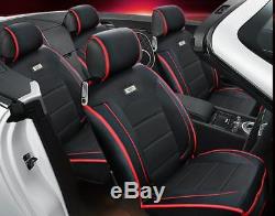 Luxury PU Leather 3D Car-styling 5-saets Car Seat Covers Cushions All Seasons