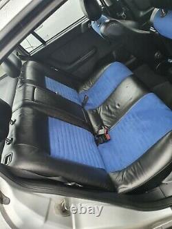 Mk4 Astra G Half Leather Front+Rear Seats Black / Blue Collection Manchester