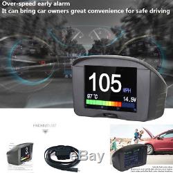 MultiFunction Voltage Tachometer Speed Display Car OBD Alarm Fault Code X50 PLUS