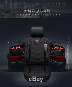 New 6D PU Leather Sport Car Styling Luxury Car Seat Cover 5 seats For Sedan SUV