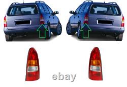 New For Opel Vauxhall Astra G 1998 2004 Estate Rear Tail Light Lamp Pair Set