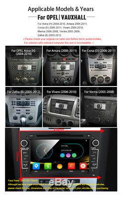 Opel Vauxhall Corsa Astra GPS Navigation Car DVD Player BT Stereo Radio Black