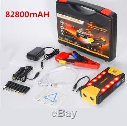 Portable 82800mAh Car Jump Starter Power Bank Emergency Charger Battery Booster