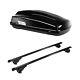 Roof Bars & Roof Box For Vauxhall Astra Mk4 Estate 1998-04 With Raised Roof Rails