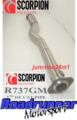Scorpion 2nd DeCat Pipe Astra VXR SRI GSI MK4/5 Exhaust Stainless Deletes OE Cat