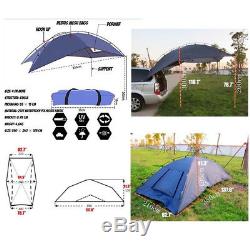 Single-layer Trailer Awning Sun Shelter SUV Awning Canopy Camper Roof Top Tent