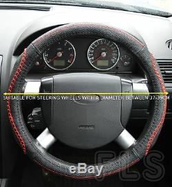 Universal Vauxhall Faux Leather Look Red Steering Wheel Cover