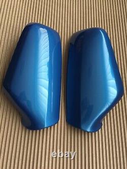 Unmarked Genuine Arden Blue Astra G Gsi Coupe Turbo Mk4 Door Wing Mirror Covers