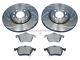 Vauxhall Astra G Mk4 Gsi Turbo Front Dimpled Grooved Brake Discs & Mintex Pads