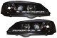 Vauxhall Astra G Mk4 Led Black Drl R8 Style Projector Front Headlights