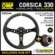 Vauxhall Astra Mk4 All (25mm) 98-04 Omp Corsica 330 Suede Leather Steering Wheel
