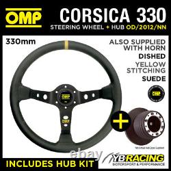 VAUXHALL ASTRA MK4 ALL (25mm) 98-04 OMP CORSICA 330 SUEDE LEATHER STEERING WHEEL