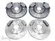 Vauxhall Astra Mk4 G 2.0 Gsi Turbo Front & Rear Grooved Brake Discs Mintex Pads