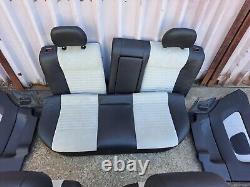 VAUXHALL ASTRA MK4 (G) COUPE Half Leather/White Alcantara Interior Seat Set