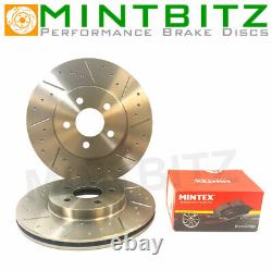 Vauxhall ASTRA MK4 1998- 4 STUD Dimpled and Grooved Brake Discs REAR PADS