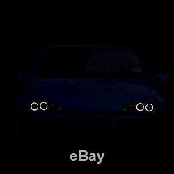 Vauxhall Astra G (98-04) Black Halo Angel Eye Projector Front Headlights Lights