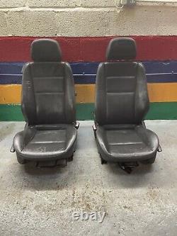 Vauxhall Astra G H Mk4 Mk5 Leather Front Seats, Flat Rails Ideal For Land Rover