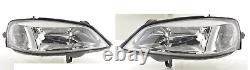 Vauxhall Astra G Headlights Mk4 Estate 1998-2005 Chrome Inner Headlamps 1 Pair