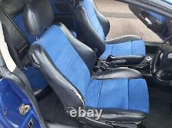 Vauxhall Astra G MK4 Bertone Coupe Half Leather & Blue Suede Seats Full Interior