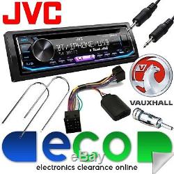 Vauxhall Astra G MK4 JVC Car Stereo Bluetooth CD MP3 USB & Steering Wheel Kit