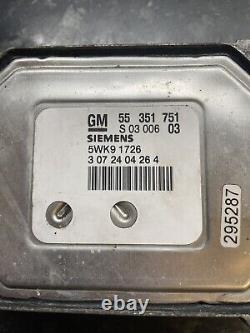 Vauxhall Astra G Mk4 1.8 Z18XE Engine ECU set + Car Pass 55351751 5WK91726 UHM33
