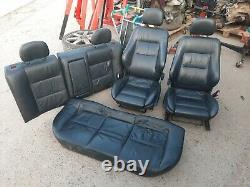 Vauxhall Astra G Mk4 Coupe Black Leather Interior Seats 1999-2005