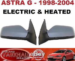 Vauxhall Astra G Mk4 Electric Primed Door Wing Mirrors 1 Pair Offside Nearside