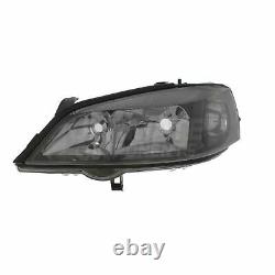Vauxhall Astra G Mk4 Hatchback 1998-2005 Black Headlights Lamps With Bulbs Pair