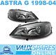 Vauxhall Astra G Pair Black Sports Headlights Coupe Convertible Hatch Sxi Sri