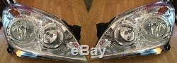 Vauxhall Astra H Mk5 2004-2010 Chrome Headlight Headlamp N/s & O/s 1 Pair Set