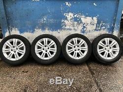 Vauxhall Astra H Mk5 G Mk4 / Corsa D Set Of 16 Inch Alloy Wheels & 4 Good Tyres