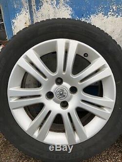 Vauxhall Astra H Mk5 G Mk4 / Corsa D Set Of 16 Inch Alloy Wheels & 4 Good Tyres