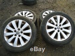 Vauxhall Astra J 1.7cdti 2011 Alloy Wheels 5 Stud with Tyres 5x115