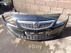 Vauxhall Astra J 2010 Front Bumper with Headlamp Washers Black GBG 13348047