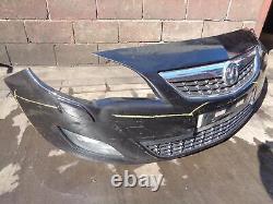 Vauxhall Astra J 2010 Front Bumper with Headlamp Washers Black GBG 13348047
