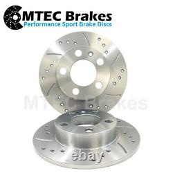 Vauxhall Astra MK4 2.2 01-05 Rear Brake Discs & Pads Drilled Grooved