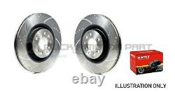 Vauxhall Astra Mk4 G 2.2 Bertone Front Dimpled & Grooved Brake Discs Mintex Pads