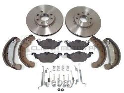 Vauxhall Astra Mk4 G 98-04 Front 2 Brake Discs And Pads And Shoes & Fitting Kit