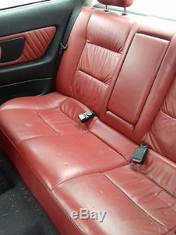 Vauxhall astra mk4 bertone coupe red leather heated seats door cards