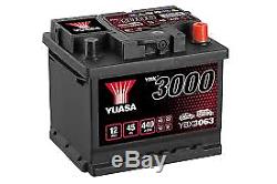 YUASA 12v Type 063 Car Battery 3 Year Warranty EB442/EA472 Alt. YBX3063 CALCIUM
